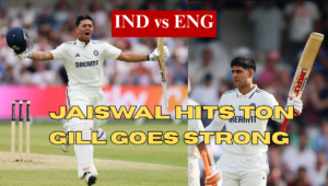 IND vs ENG 1st Test: Jaiswal Smashes a Century, Gill Leads Strong — India 215/2 at Tea!