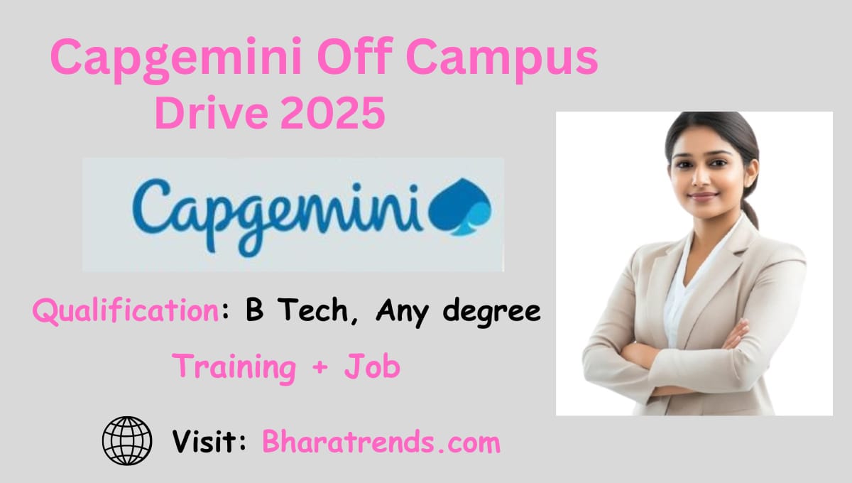 Capgemini Off Campus Drive 2025