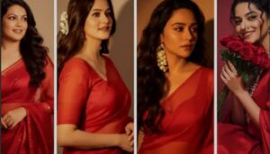 Transform Your Selfie Into a Vintage Bollywood-Style Red Saree Poster Using Google Gemini Nano Banana AI